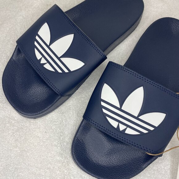 NEW! ADIDAS ORIGINALS Men\'s \'ADILETTE LITE\' Navy Slides Slippers Shoes Summer main image 7